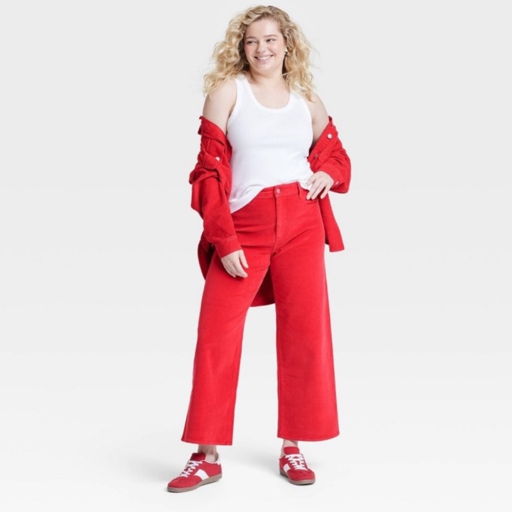 Universal Thread Red Flare & Wide Leg Jeans - Picture 4 of 4